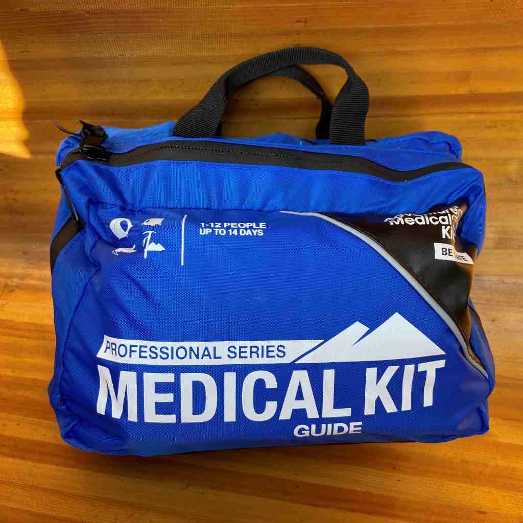 Pro Series Emergency Medical Kit - Guide I kit on wood background