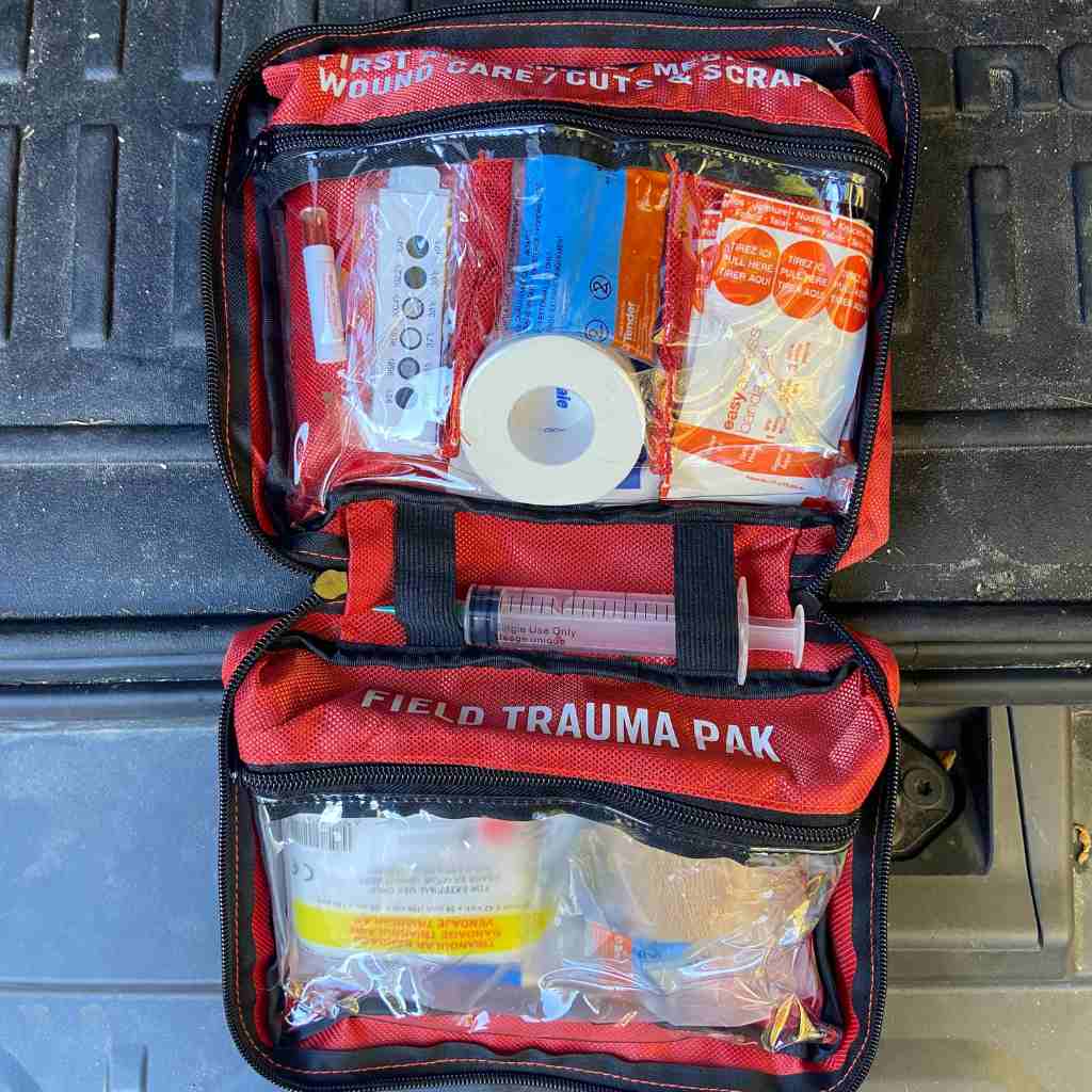 Sportsman Series Medical Kit - 300 kit opened on truck