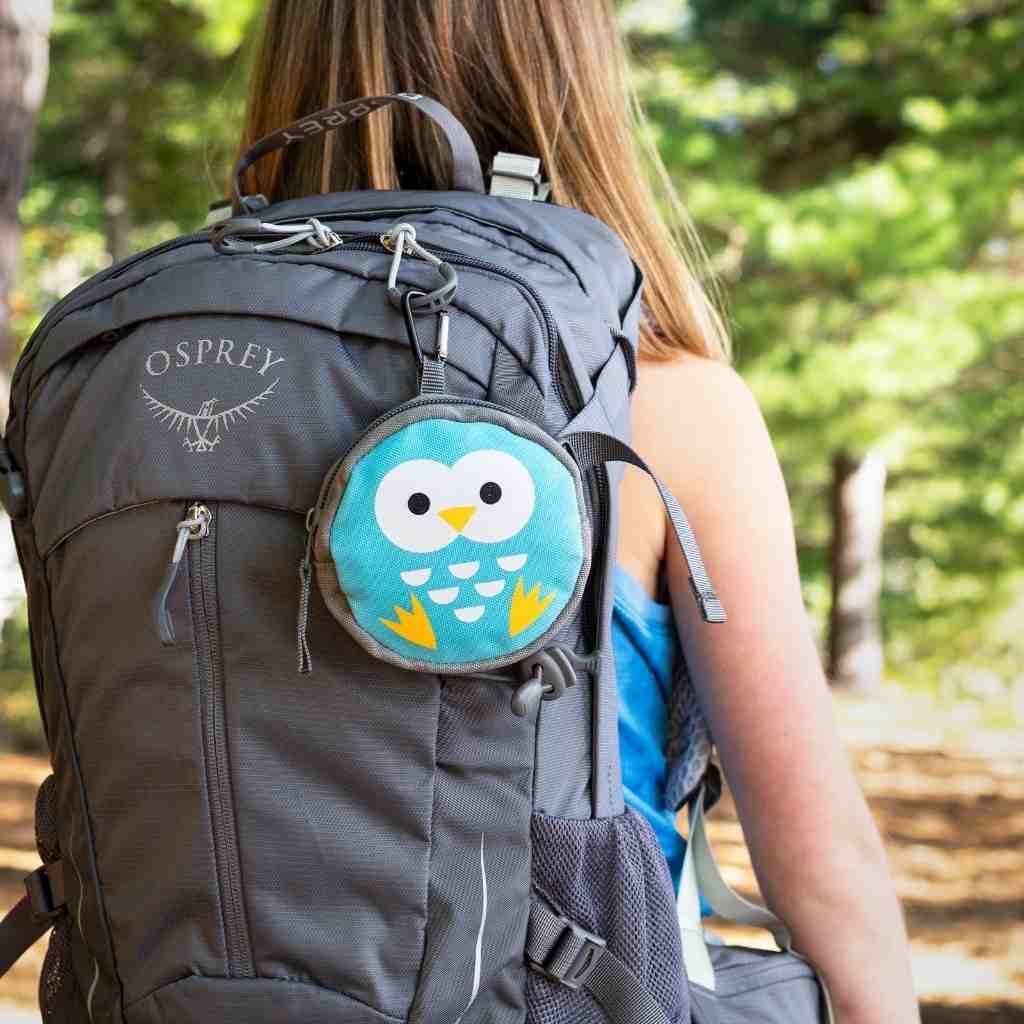 Backyard Adventure Owl First Aid Kit on child's backpack