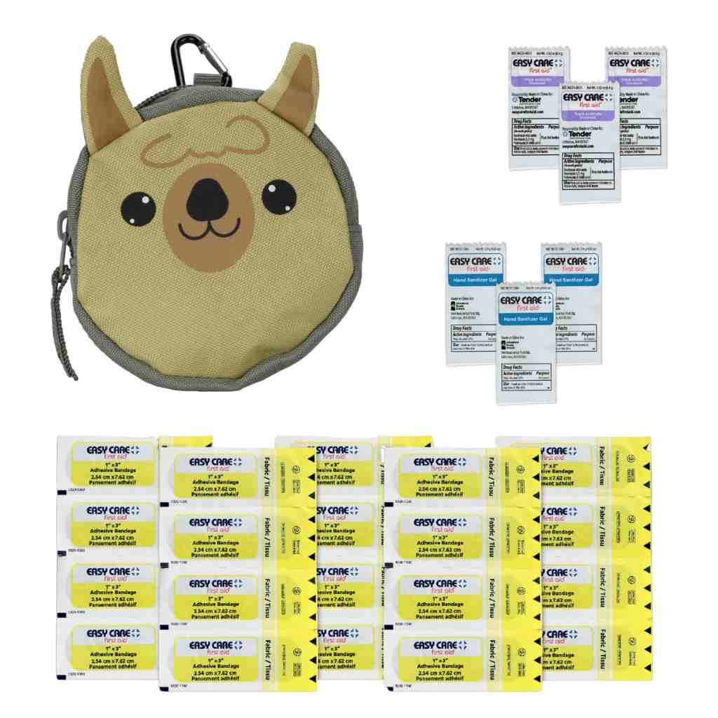 Backyard Adventure Llama First Aid Kit contents