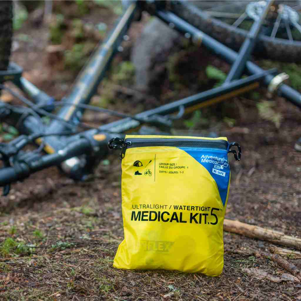 Ultralight/Watertight Medical Kit - .5 in front of bike