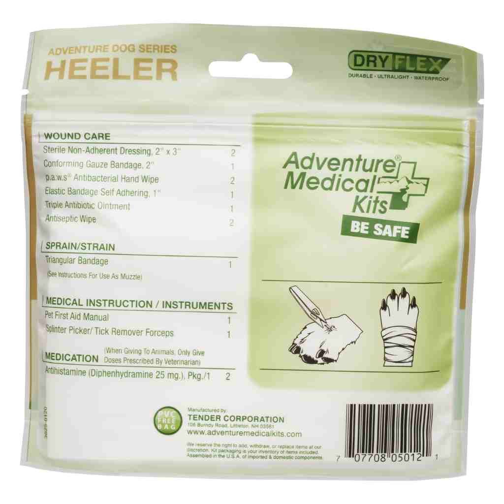 Adventure Dog Medical Kit - Heeler back