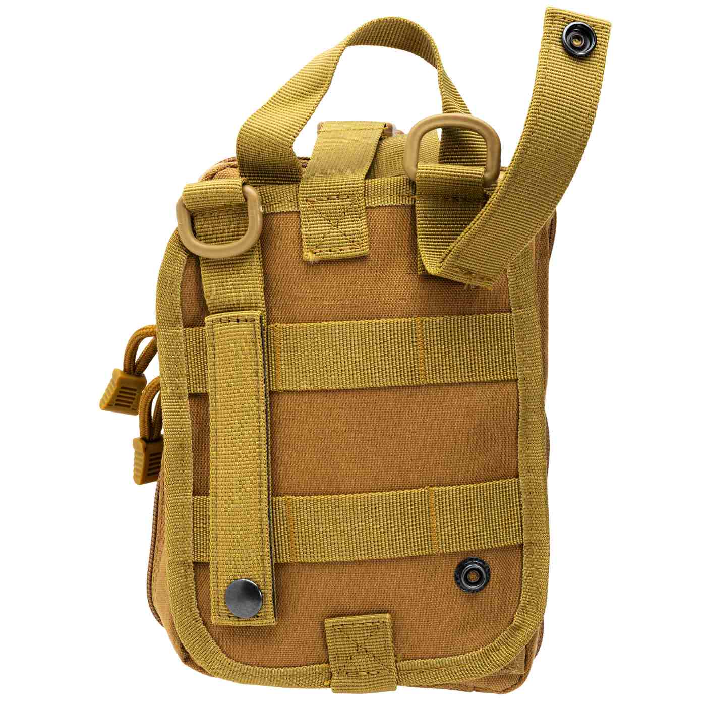 MOLLE Bag Trauma Kit 2.0 - Khaki back with strap unbuttoned