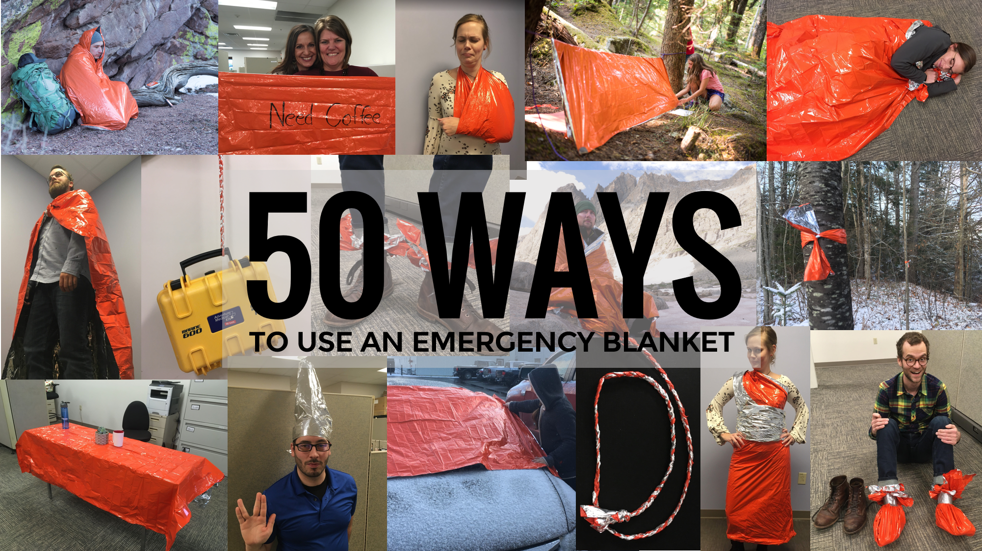 50 Ways to Use Your Emergency Blanket from Survive Outdoors Longer