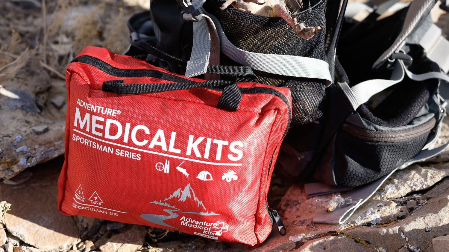 Sportsman Series Medical Kit on ground