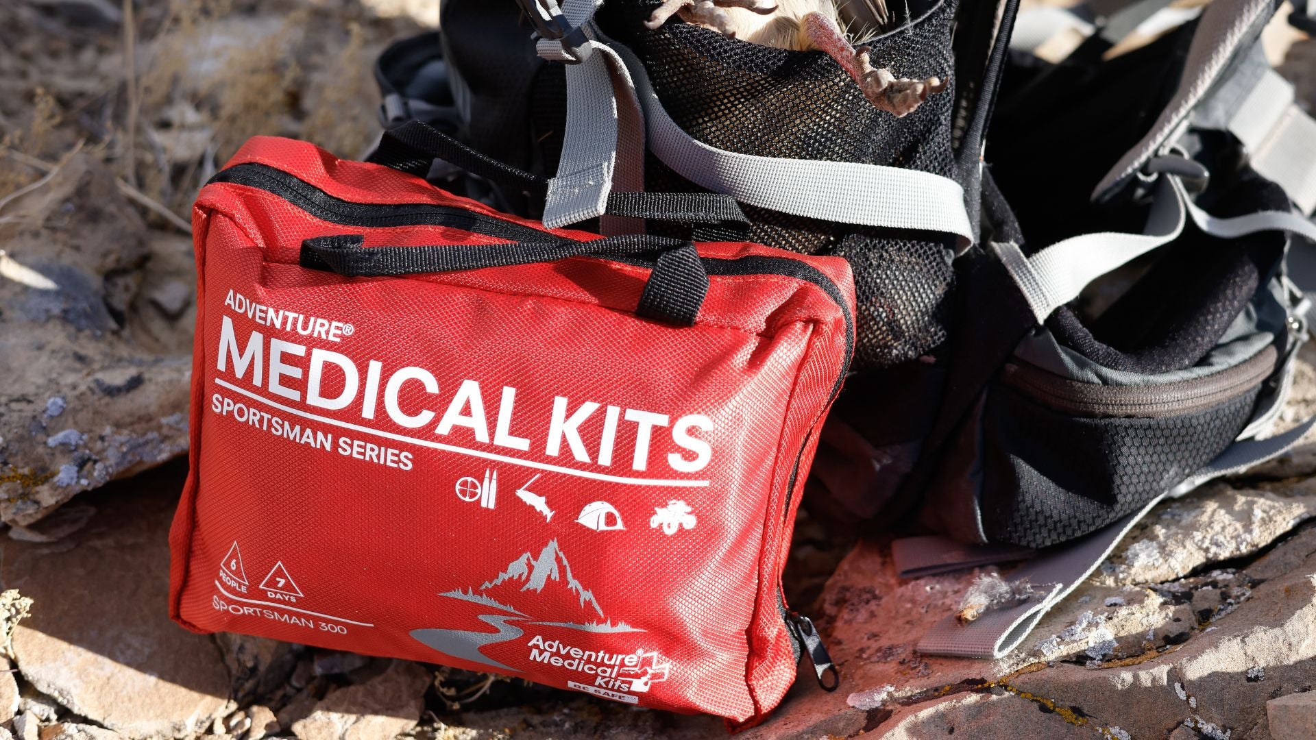Sportsman Series Medical Kit on ground