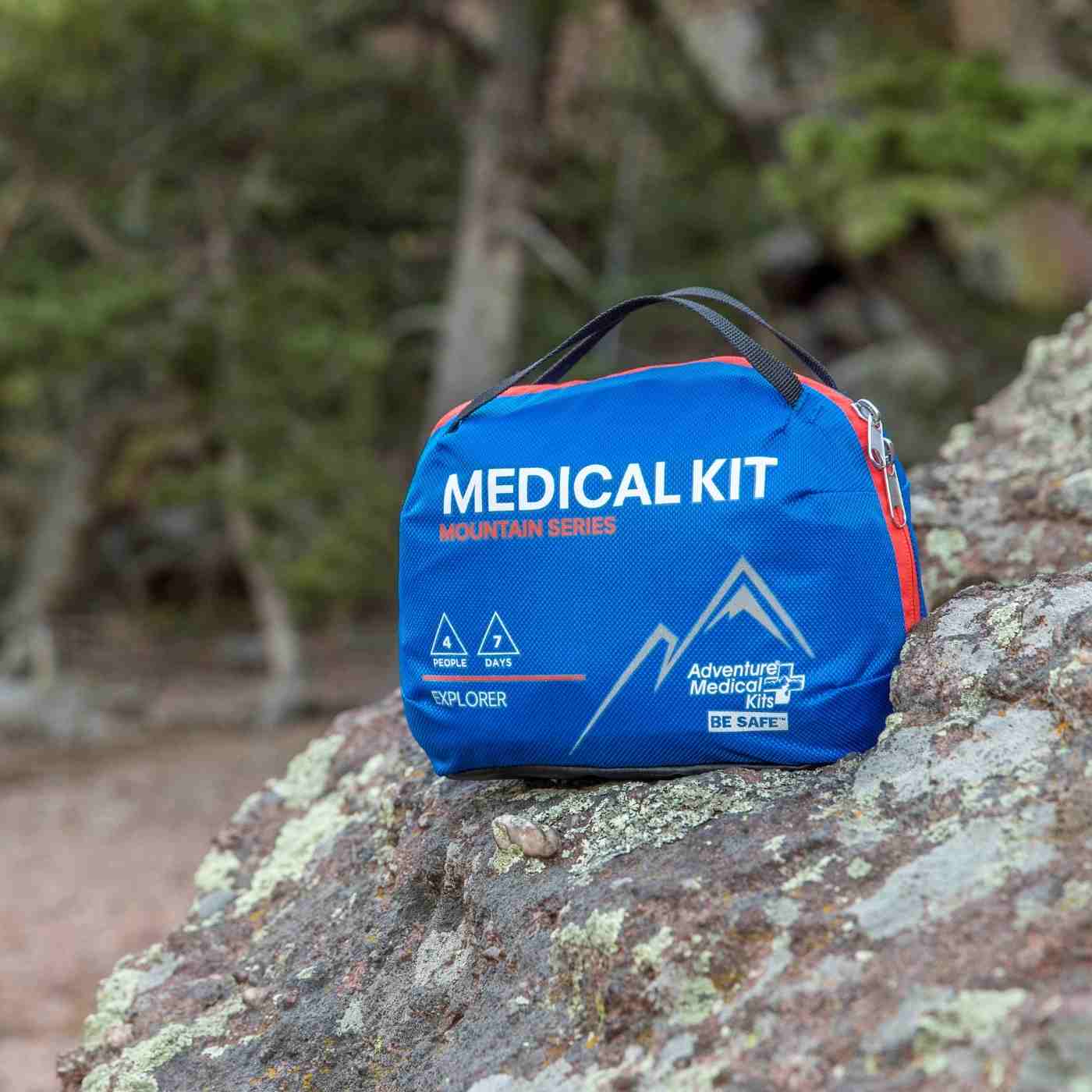 Mountain Series Medical Kit - Explorer kit on rock