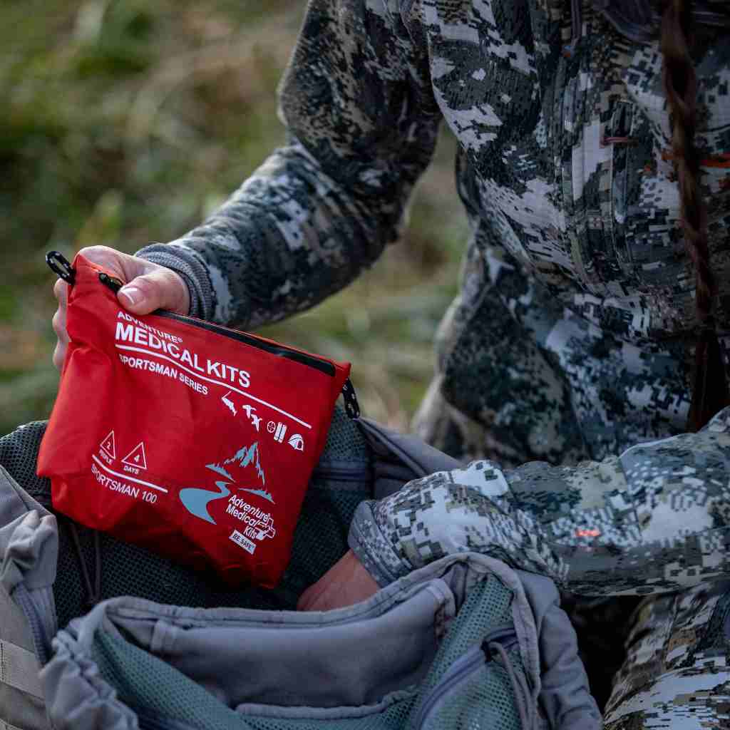 Sportsman Series Medical Kit - 100 hunter pulling kit from backpack