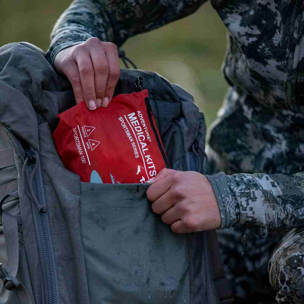 Sportsman Series Medical Kit - 100 hunter pulling kit from backpack