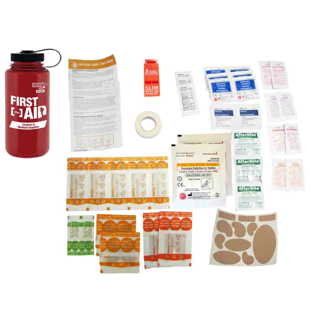 Adventure First Aid, 32 oz. Kit contents