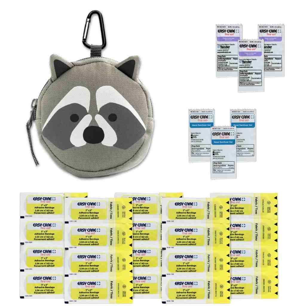 Backyard Adventure Raccoon First Aid Kit contents