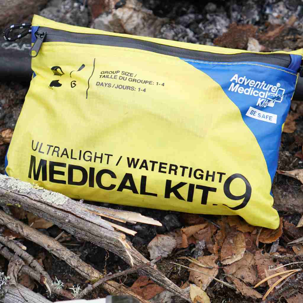 Ultralight/Watertight Medical Kit - .9 kit on leafy ground