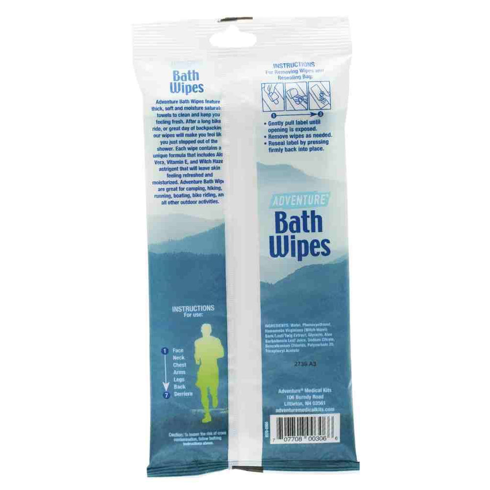 Adventure Bath Wipes for Camping Adventure Medical Kits