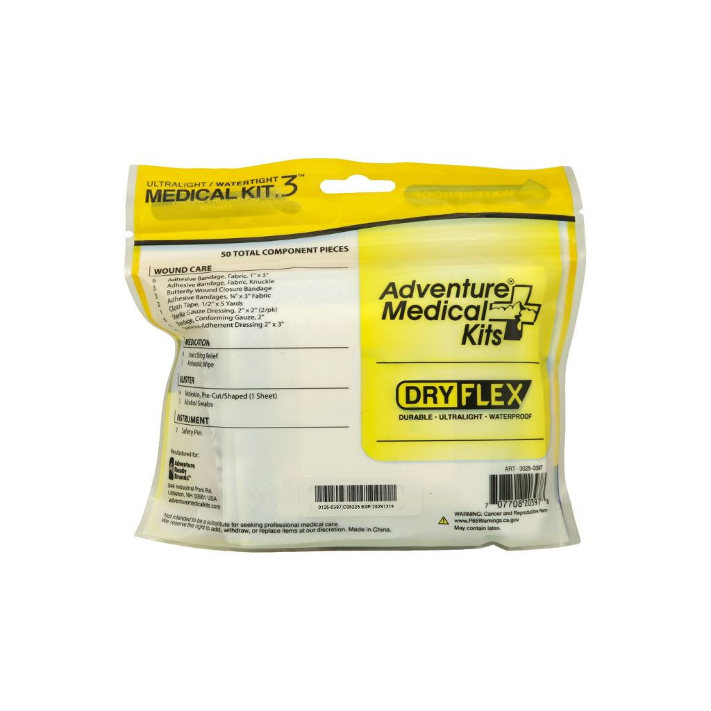 Adventure Medical Kits DryFlex medical kit packaging on a white background