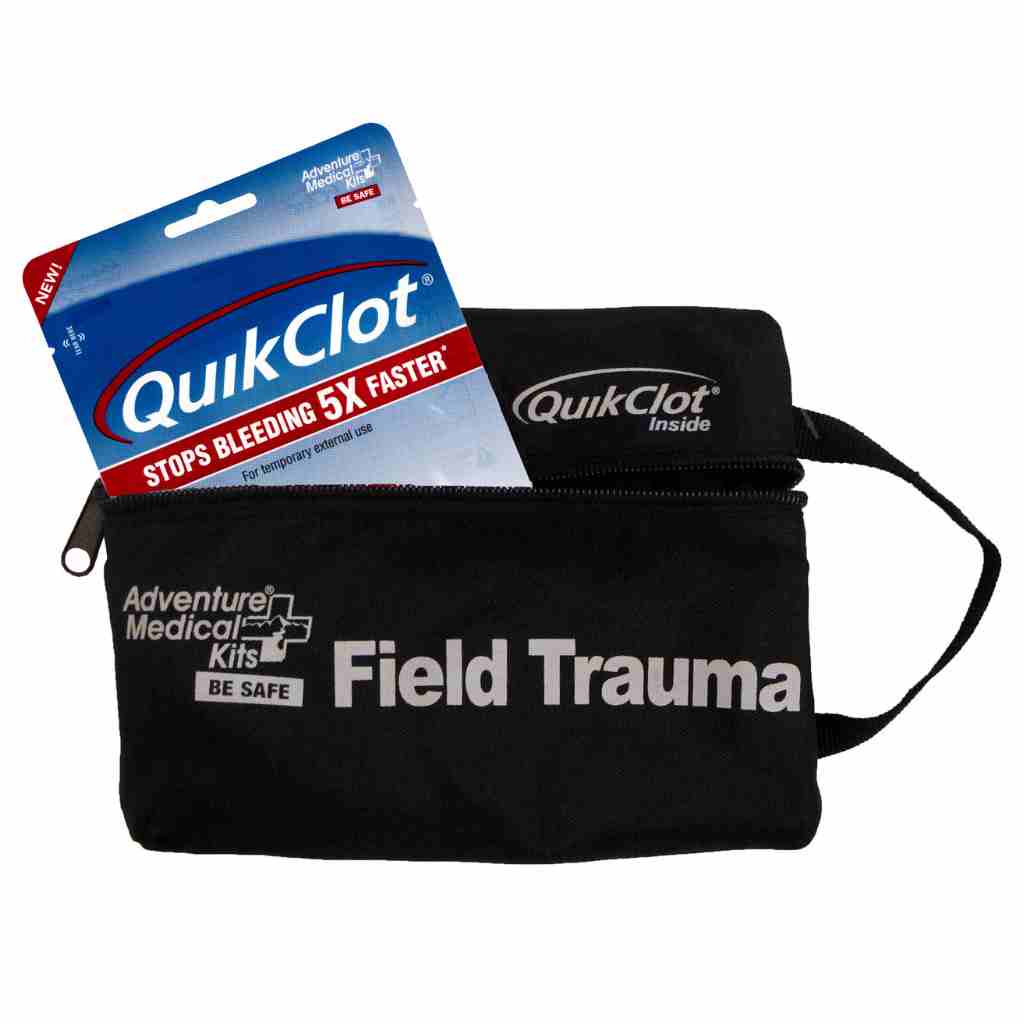 Tactical Medical Kit - Field Trauma with QuikClot with QuikClot sticking out
