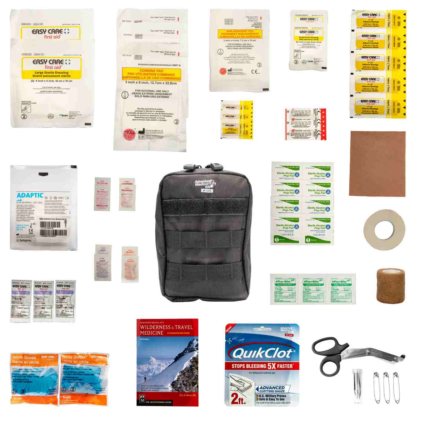 MOLLE Bag Trauma Kit 1.0 - Black contents