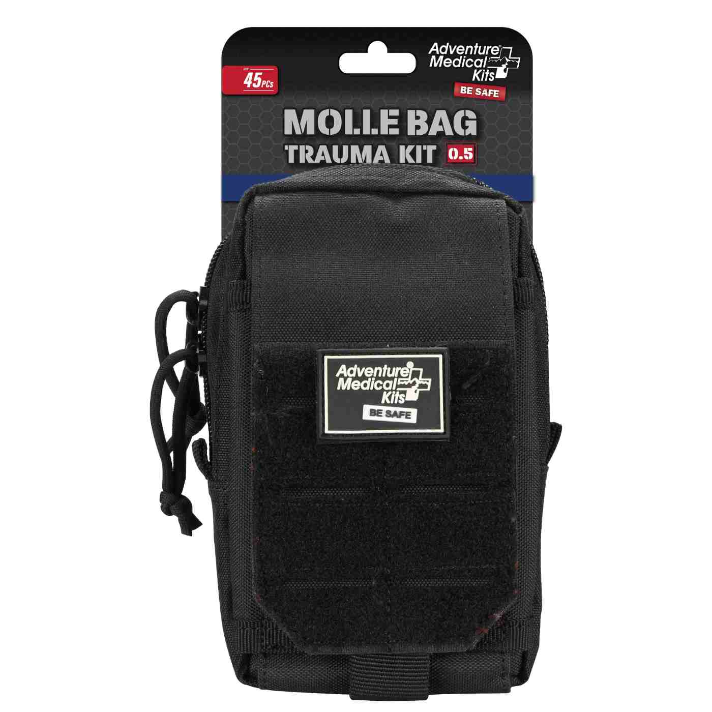 MOLLE Bag Trauma Kit 0.5 - Black front in packaging
