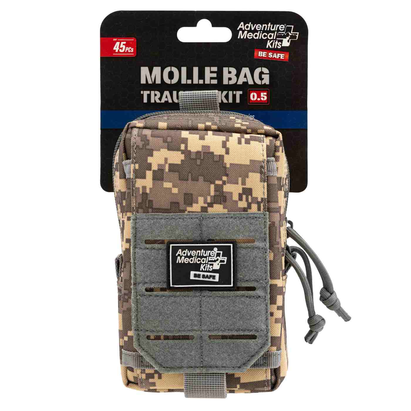 MOLLE Bag Trauma Kit 0.5 - Camo front in packaging
